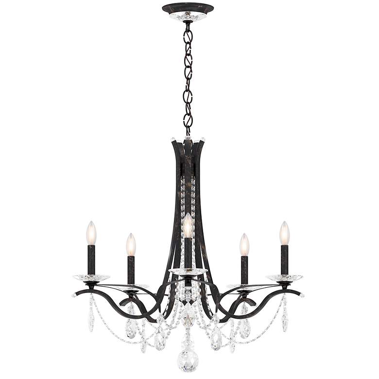 Image 3 Schonbek Vesca 29" Wide 5-Light Heirloom Bronze Crystal Chandelier more views