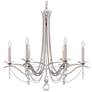 2_Schonbek Vesca 33" Wide Antique Silver 6-Light Chandelier