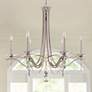 1_Schonbek Vesca 33" Wide Antique Silver 6-Light Chandelier