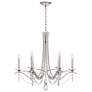3_Schonbek Vesca 33" Wide Antique Silver 6-Light Chandelier more views