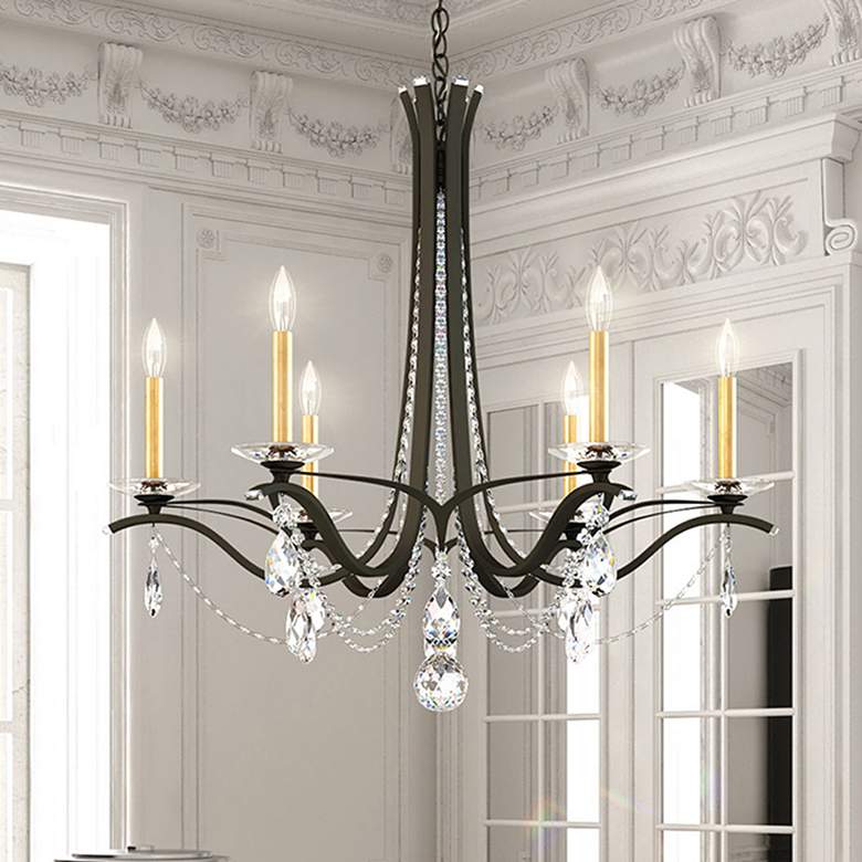 Image 1 Schonbek Vesca 33" Wide Bronze Crystal Chandelier