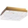 Thumbnail2 of Schonbek Whisper 12" Wide Aged Brass Metal LED Ceiling Light