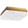 Schonbek Whisper 12" Wide Aged Brass Metal LED Ceiling Light