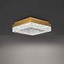 Thumbnail1 of Schonbek Whisper 12" Wide Aged Brass Metal LED Ceiling Light