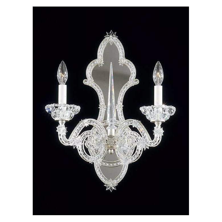 Image 1 Schonbek Zade Two Light Swarovski Crystal Wall Sconce