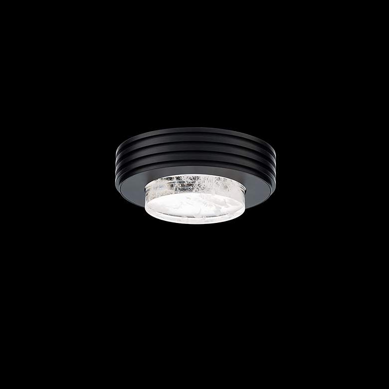 Image 2 Schonbek Zircle 8" Wide Black LED Ceiling Light more views
