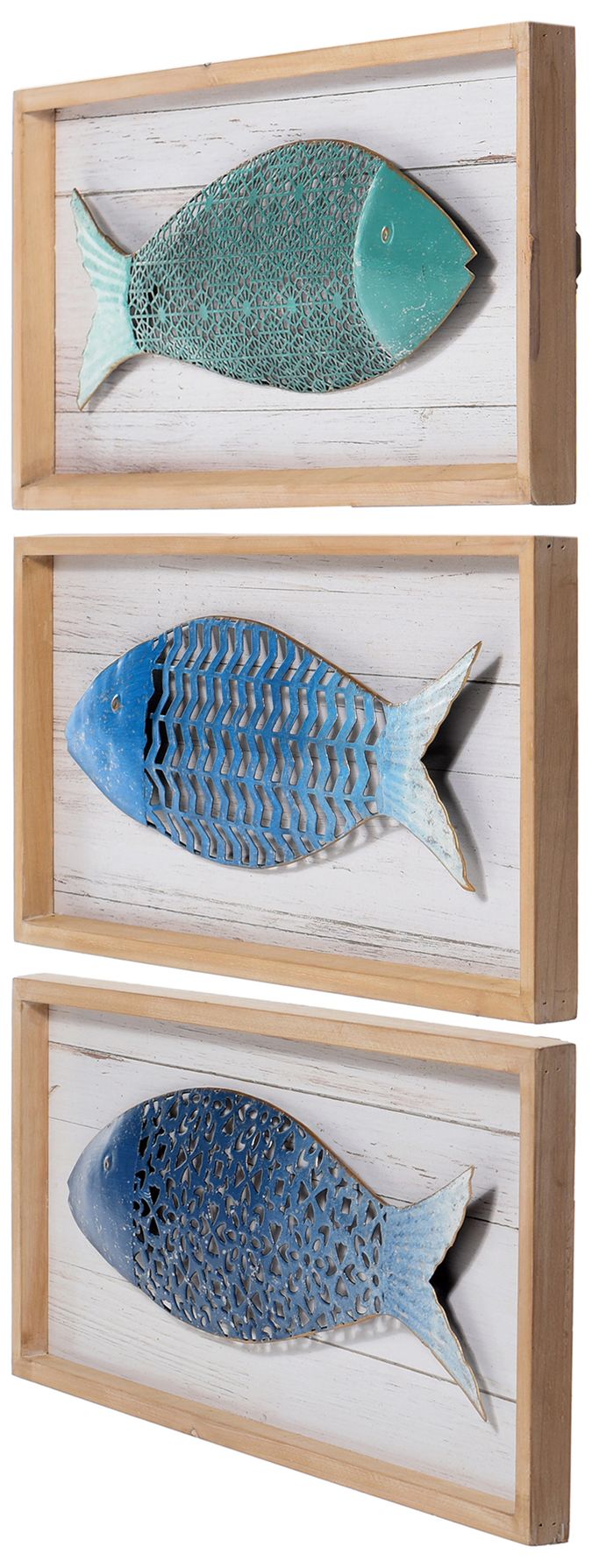 Image 3 School of Three - Set of 3 Fish Panels more views