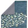 Thumbnail4 of Schooled COR01 2'x3' Blue and Gray Animal Wool Area Rug more views