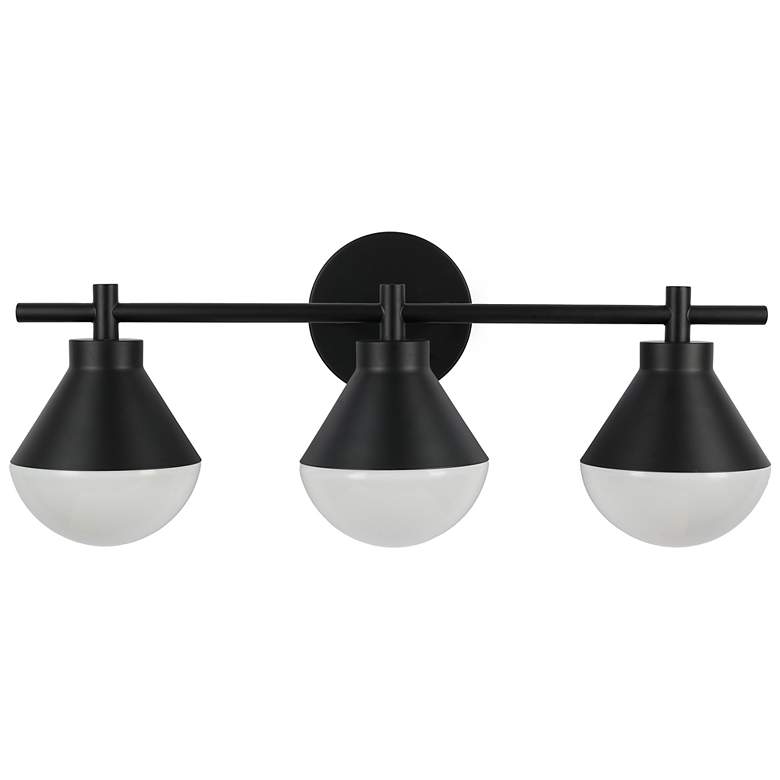 Image 2 Schoolhouse 23" Wide 3-Light Black Vanity Light more views