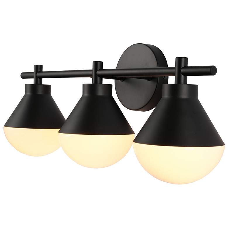 Image 3 Schoolhouse 23" Wide 3-Light Black Vanity Light more views