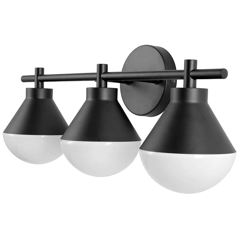 Image 4 Schoolhouse 23" Wide 3-Light Black Vanity Light more views