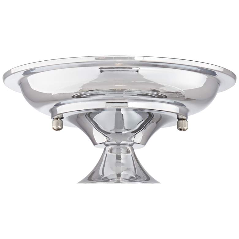Image 3 Schoolhouse Floating 12"W Chrome Clear Glass Ceiling Light more views