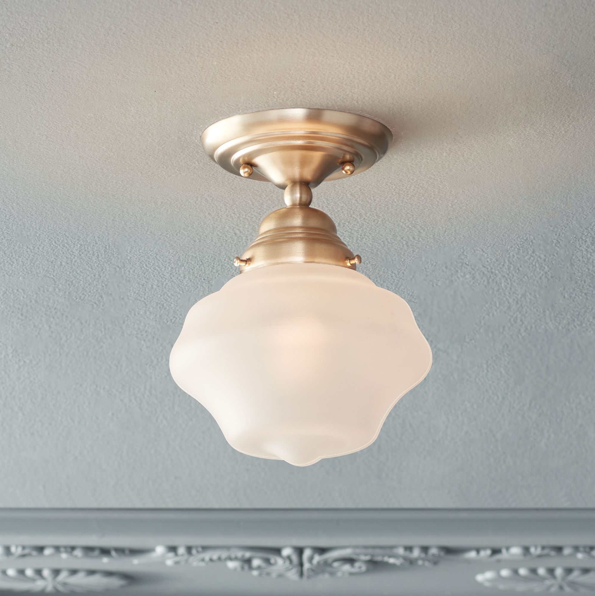 frosted glass ceiling light fixture