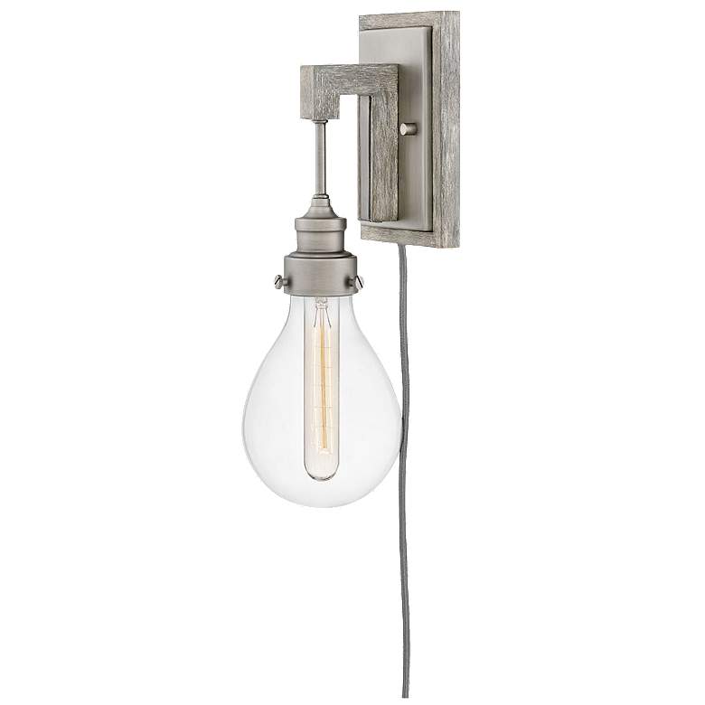 Image 1 Sconce Denton-Single Light Plug-In Sconce-Pewter