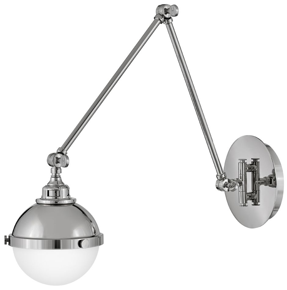 Sconce Fletcher-Medium Single Light Sconce-Polished Nickel