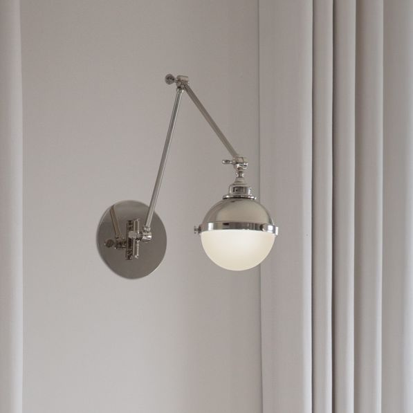Image Sconce Fletcher-Medium Single Light Sconce-Polished Nickel