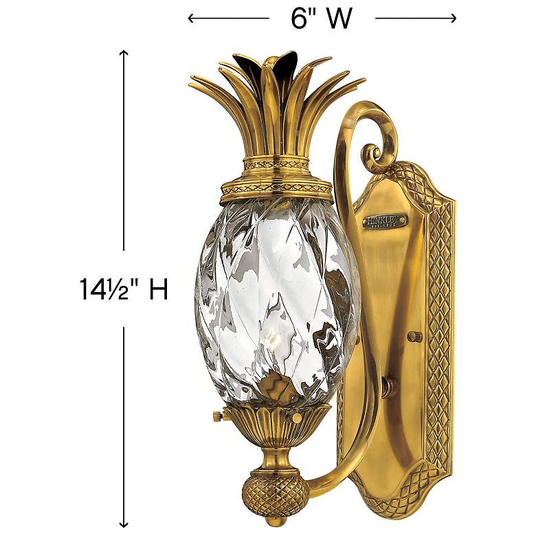 Image 4 Sconce Plantation-Single Light Sconce-Burnished Brass more views