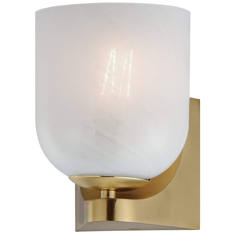 Image 1 Scoop 1-Light Bath Vanity Brass
