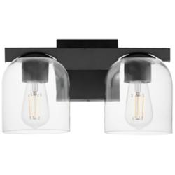 Scoop 2-Light Bath Vanity Black