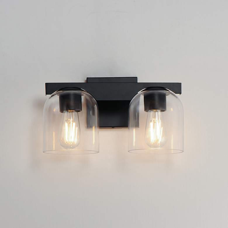 Image 3 Scoop 2-Light Bath Vanity Black more views
