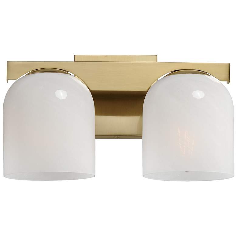 Image 1 Scoop 2-Light Bath Vanity Brass