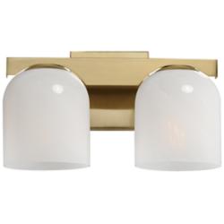 Scoop 2-Light Bath Vanity Brass