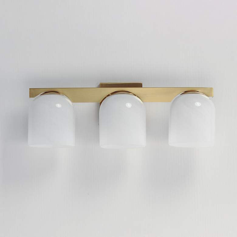 Image 2 Scoop 3-Light Bath Vanity Brass more views