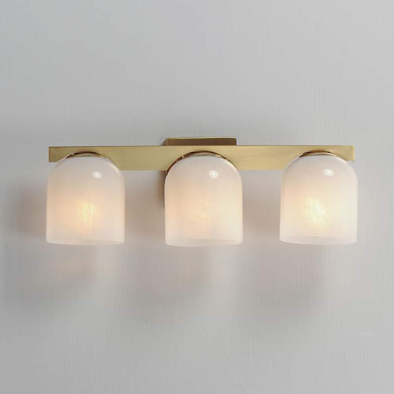 Image 3 Scoop 3-Light Bath Vanity Brass more views