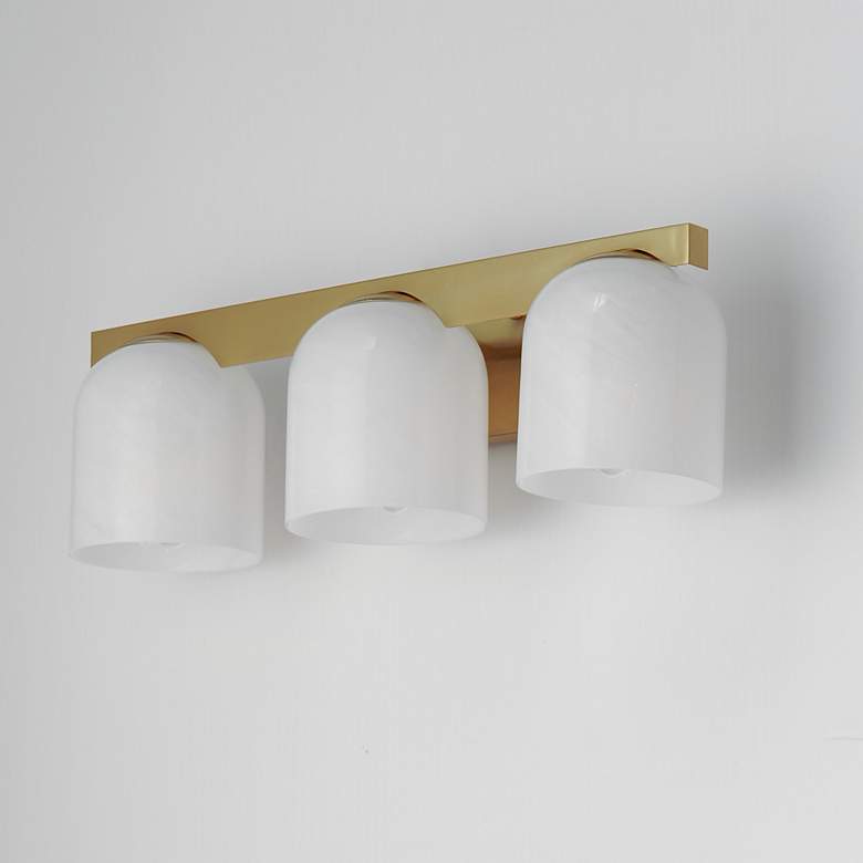 Image 4 Scoop 3-Light Bath Vanity Brass more views