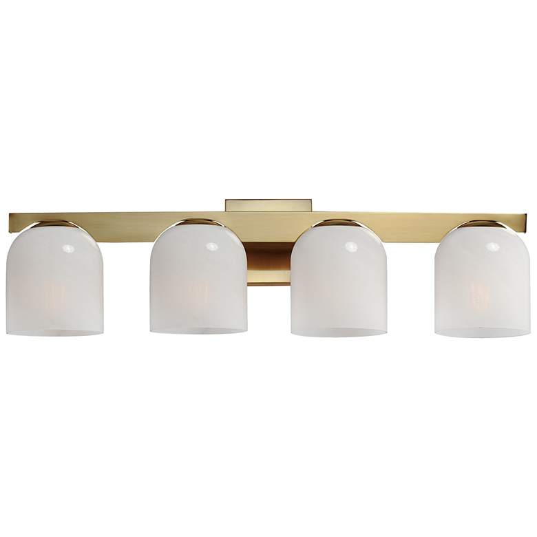 Image 1 Scoop 4-Light Bath Vanity Brass