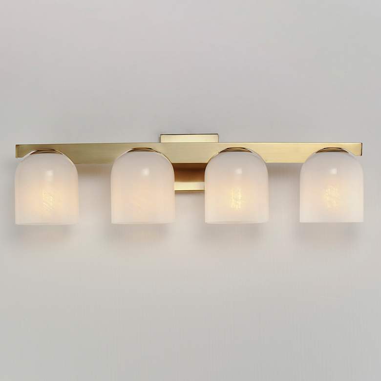 Image 3 Scoop 4-Light Bath Vanity Brass more views