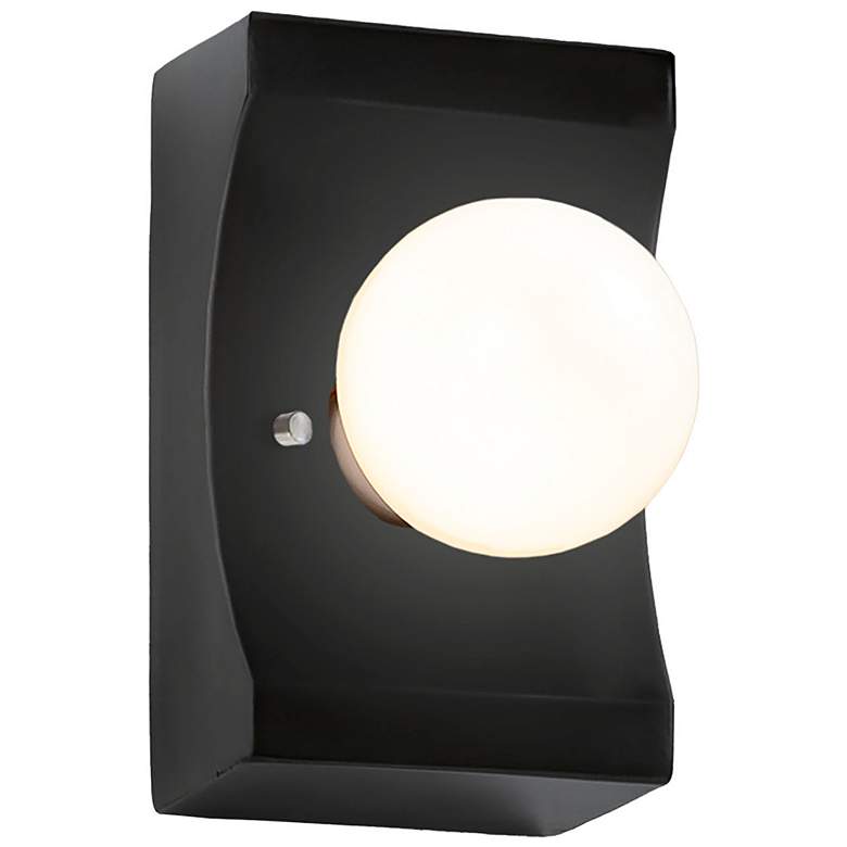 Image 1 Scoop Carbon Matte Black Wall Sconce