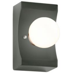 Scoop Pewter Green Wall Sconce