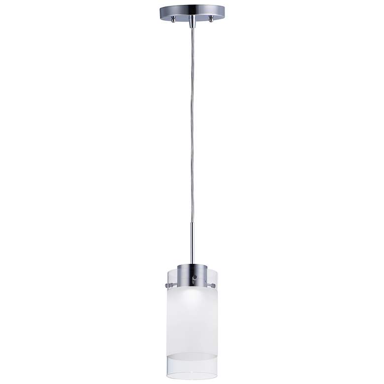 Image 1 Scope 1-Light 4.5" Wide Polished Chrome Pendant Light