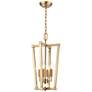 1_Scotland 11" Wide Modern Gold 4-Light Mini Pendant