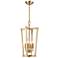Scotland 11" Wide Modern Gold 4-Light Mini Pendant