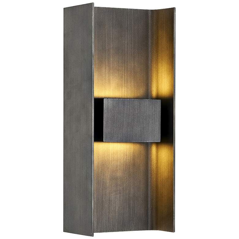 Image 1 Scotsman 13 1/2" High Graphite LED Outdoor Wall Light
