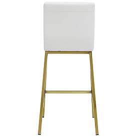 Image5 of Scott 26" White Leatherette and Gold Counter Stool more views