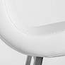 Scott 26" White Leatherette Stainless Steel Counter Stool