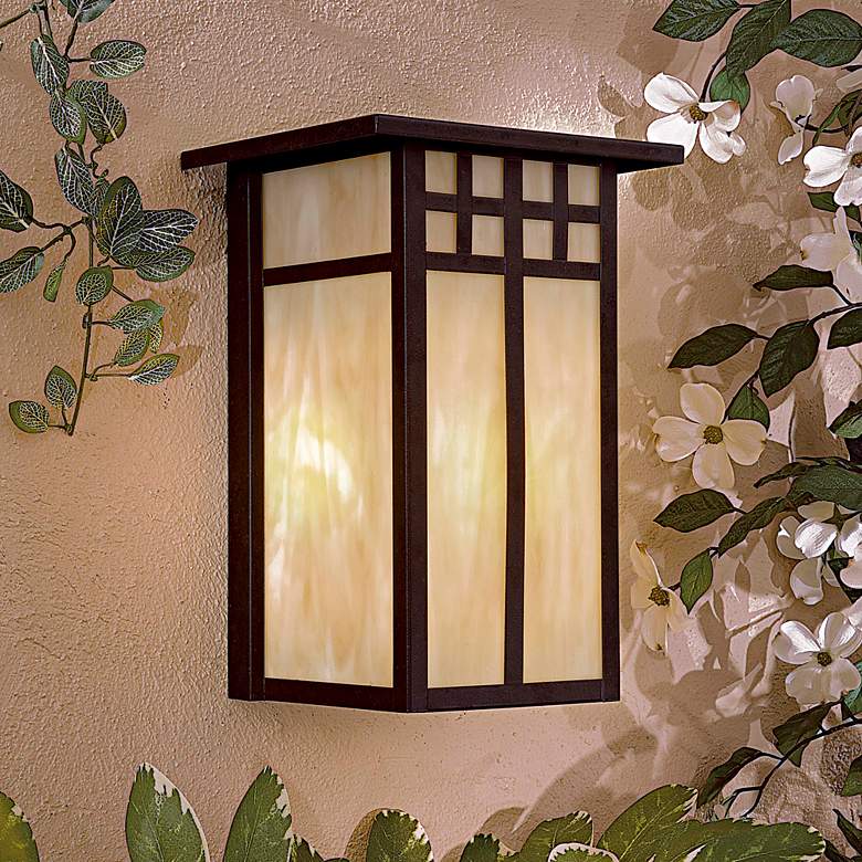 Image 1 Scottsdale II 11 3/4 inch High French Bronze Outdoor Wall Light