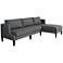 Scotty Steeple Gray Fabric Reversible Chaise Sectional
