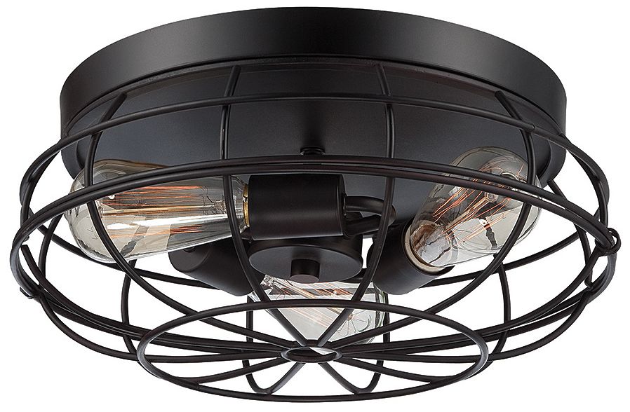 Image 3 Scout 3-Light Ceiling Light in English Bronze