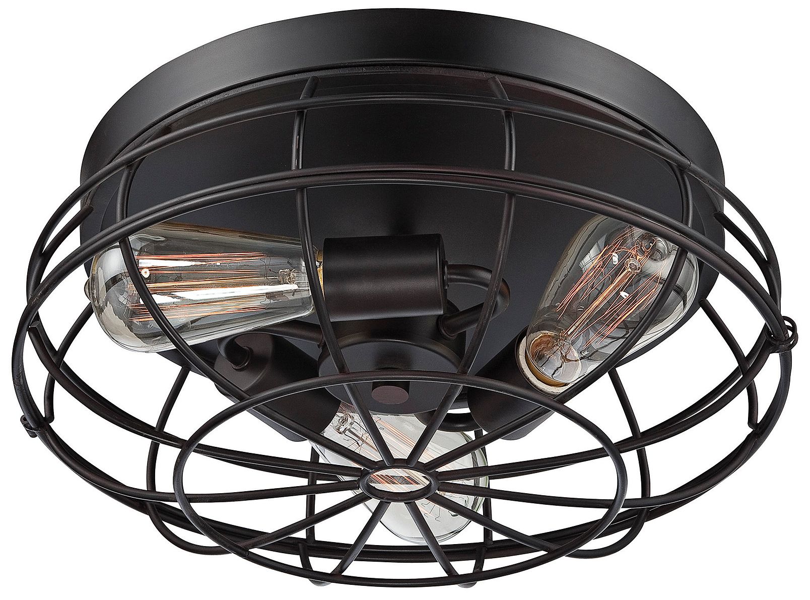 Image 5 Scout 3-Light Ceiling Light in English Bronze more views