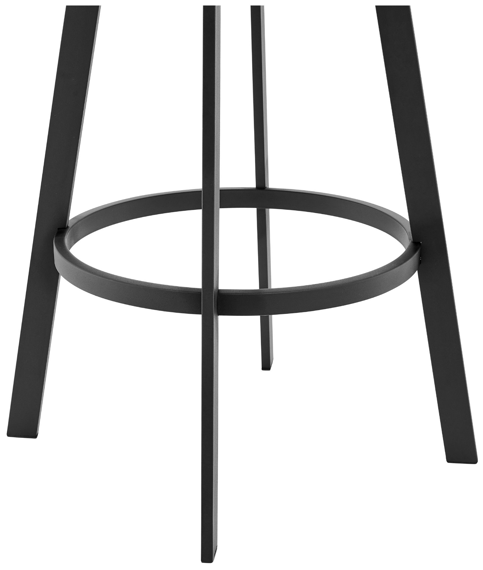 Image 7 Scranton 26 in. Swivel Barstool in Black Powder Coated, Gray Faux Leather more views
