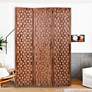1_Scranton 47" Wide Carved Wood 3-Panel Screen/Room Divider
