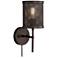 Scranton Bronze Mesh Metal Cage Pin-Up Wall Lamp