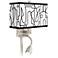 Scribble World Giclee Glow LED Reading Light Plug-In Sconce