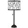 Scribble World Giclee Glow Tiger Bronze Club Table Lamp