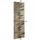 Script Brass Gray 49" High Rectangular Metal Wall Decor
