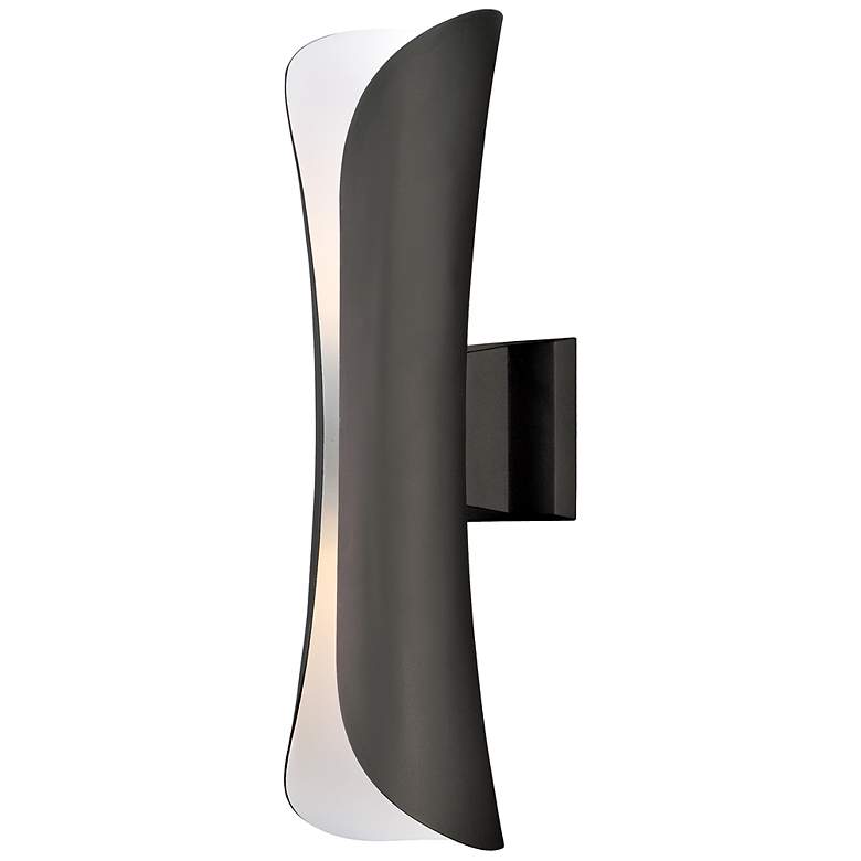Image 2 Scroll 21 1/4"H Architectural Bronze LED Outdoor Wall Light